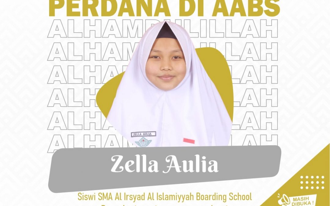 Perdana di AABS, Zella Aulia Siswi SMA AABS Purwokerto Raih Sanad Mutqin 30 Juz Al-Qur’an