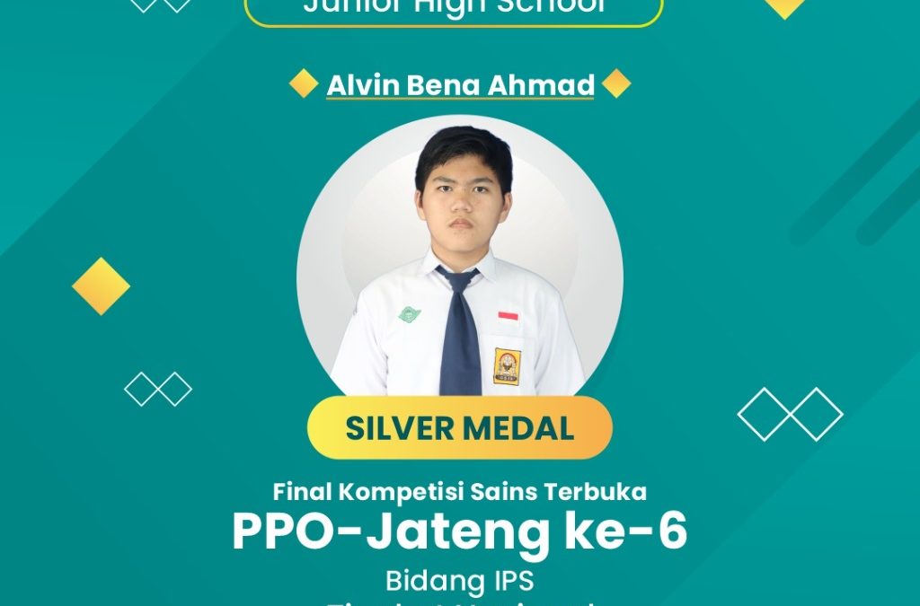 Alvin Bena Ahmad, Siswa SMP AABS Purwokerto Meraih Medali Perak Ajang KST PPO-Jateng ke-6