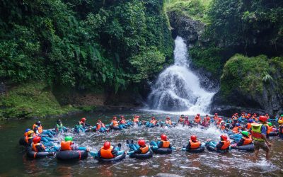 Dayung Adventure, SMP AABS Purwokerto Outbound Nikmati Sensasi Adrenalin ke Curug Gede Banyumas