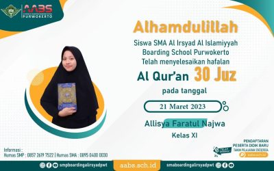 Dua Siswi SMA AABS Khatam Hafalan Qur’an