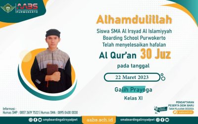 Galih Prayoga Selesai Hafalan 30 Juz Al-Qur’an