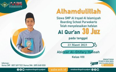 Abidzar Al-Ghifary Selesai Hafalan 30 Juz Al-Qur’an