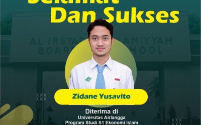 Zidane Yusavito, Siswa SMA AABS Diterima di UNAIR Jalur IUP