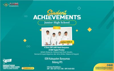 Luar Biasa! 4 Siswa SMP AABS Masuk 5 Besar Jadi Wakil Banyumas di OSN Provinsi