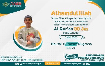 Naufal Nuraziiz, Selesai Hafalan 30 Juz Dalam Program Overseas