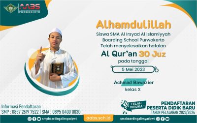 Dua Siswa SMA AABS Khatam Hafalan 30 Juz saat Overseas