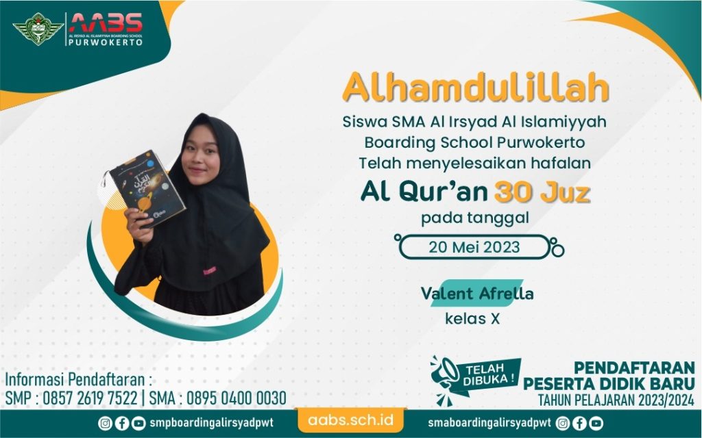 Valent Afrella selesai hafalan qur'an di Mesir
