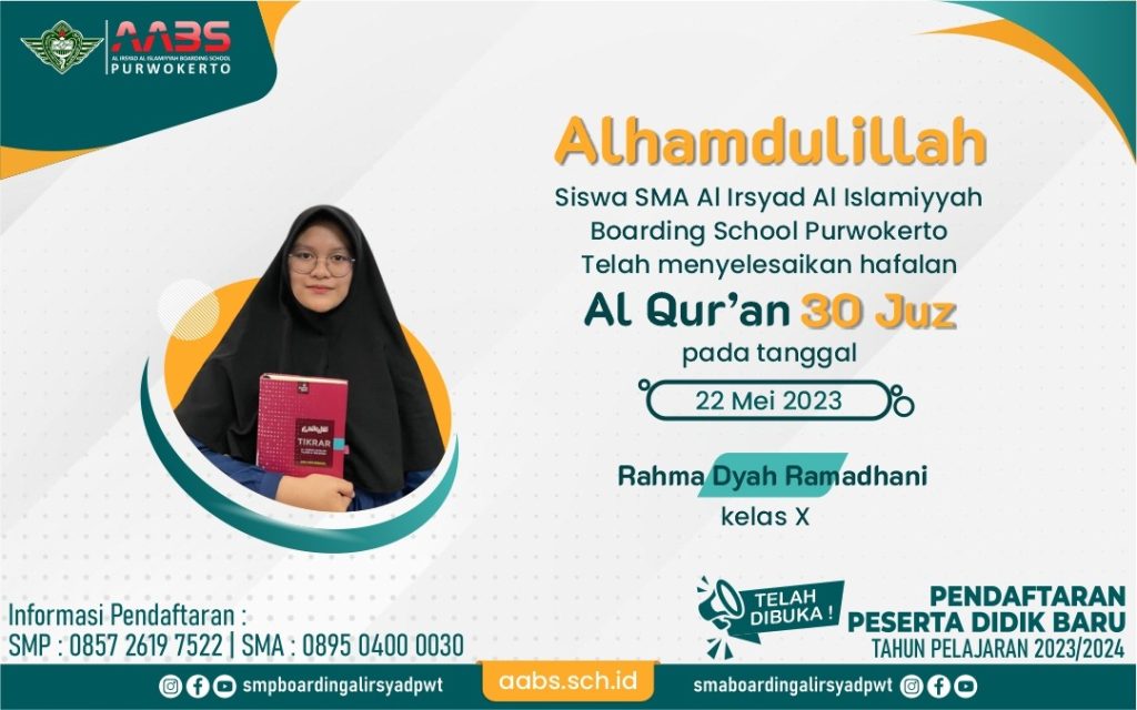 Rahma Dyah Ramadhani selesai hafalan 30 Al-Qur'an di Mesir