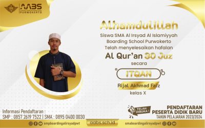 Rijal Akhmad Faiz, Siswa SMA AABS Selesai Tahfiz Qur’an Itqan di Mesir