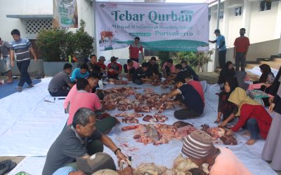 AABS Kurban 4 Ekor Sapi, Dibagikan untuk SDM, Warga, dan Desa Binaan
