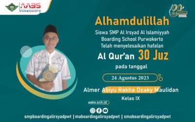 Almer Abiyu, Santri AABS Khatam Hafalan 30 Juz Al-Quran