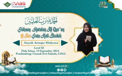 Aisyah Attaqia Mulyana Tasmi 10 Juz Sekali Duduk