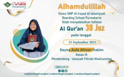 Keyna Aufa Afreen Hakim Khatam Hafalan 30 Juz Al Quran