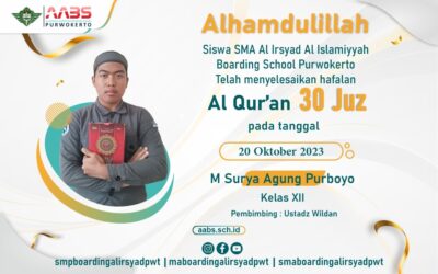 Surya Agung Purboyo Selesai Hafalan 30 Juz Al Quran