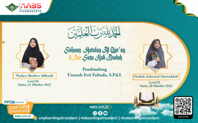 Ujian Tasmi’ 5 Juz, Ananda Nadya Shafwa dan Nailah Zahratul