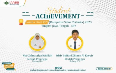 SMP AABS Raih Medali Perunggu Kompetisi Sains Terbuka Tingkat Jawa Tengah-DIY 2023