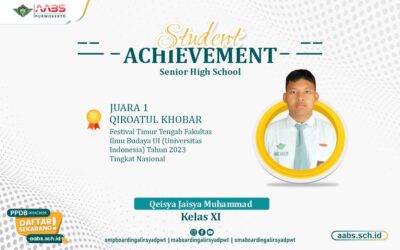 Qeisya Jaisya Muhammad Juara 1 Qiroatul Khobar, Festival Timur Tengah Tingkat Nasional