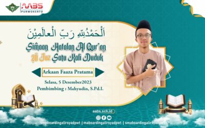 Arkaan Faaza Pratama, Siswa SMA AABS Tasmi’ Hafalan 20 Juz Sekali Duduk