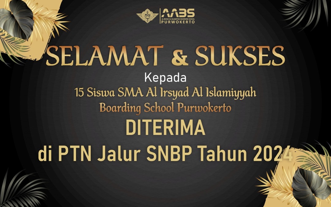 Selamat! 15 Siswa SMA AABS Purwokerto Lolos SNBP 2024