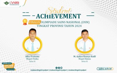 Jadi Finalis OSN 2024 Tingkat Provinsi, Dua Siswa SMA AABS Purwokerto Siap Bersaing Hingga Nasional