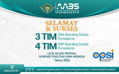 Kabar Gembira! Tujuh Proposal Siswa AABS Purwokerto Lolos Penilaian Awal OPSI 2024