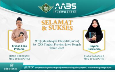 MTQ XXX Provinsi Jawa Tengah: Dua Wakil dari AABS Purwokerto Raih Juara