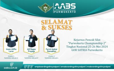 Borong Tiga Medali Kejurnas Pencak Silat Purwokerto Championship 2 Tingkat Nasional